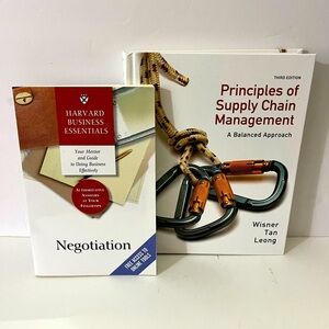 Principles of Supply Chain Management & Harvard Negotiation Books
